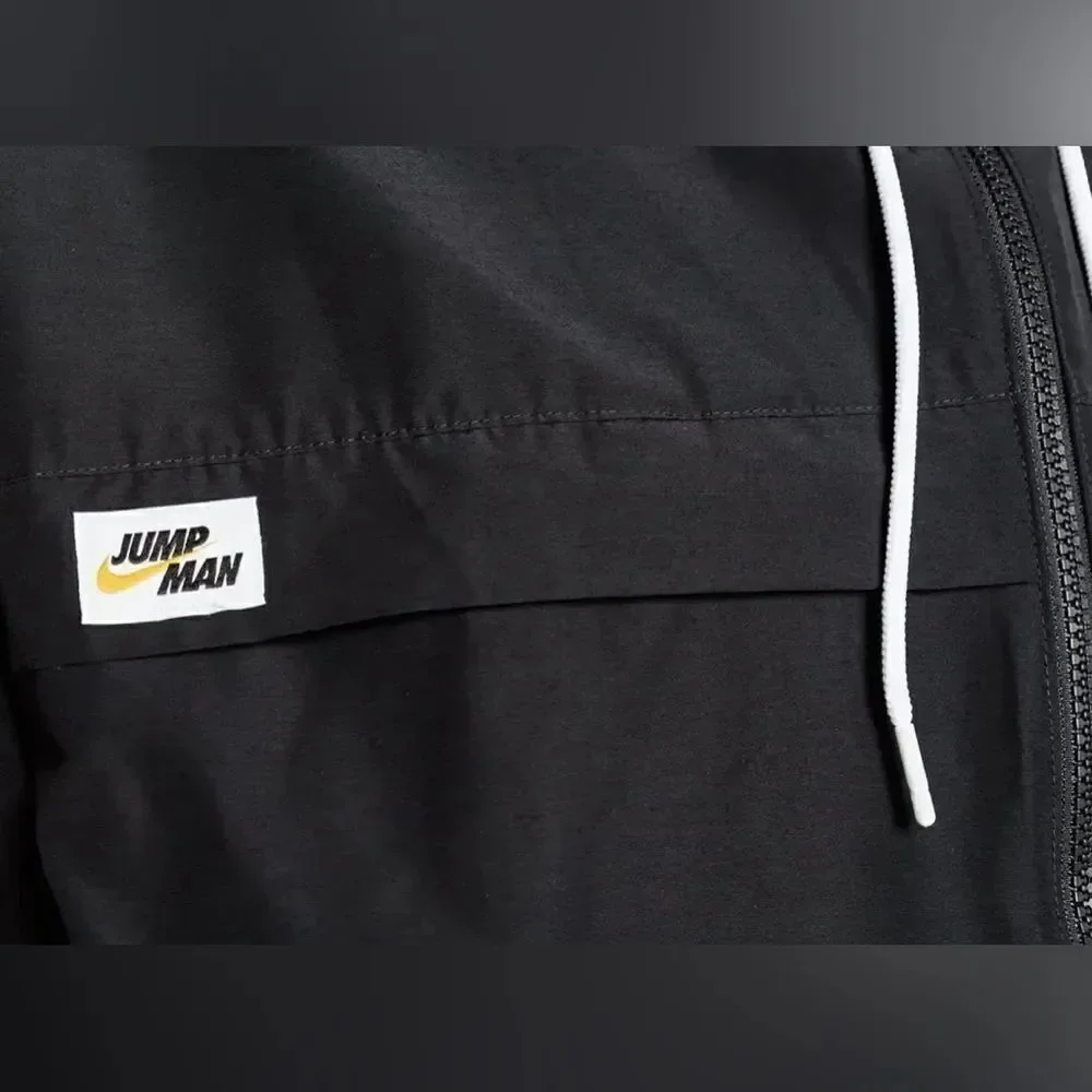 Nike Air Jordan Jumpman Full Zip Windbreaker Jacket Black